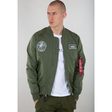 Alpha Industries Kurtka lotnicza MA-1 TT Glow In The Dark zielona męska